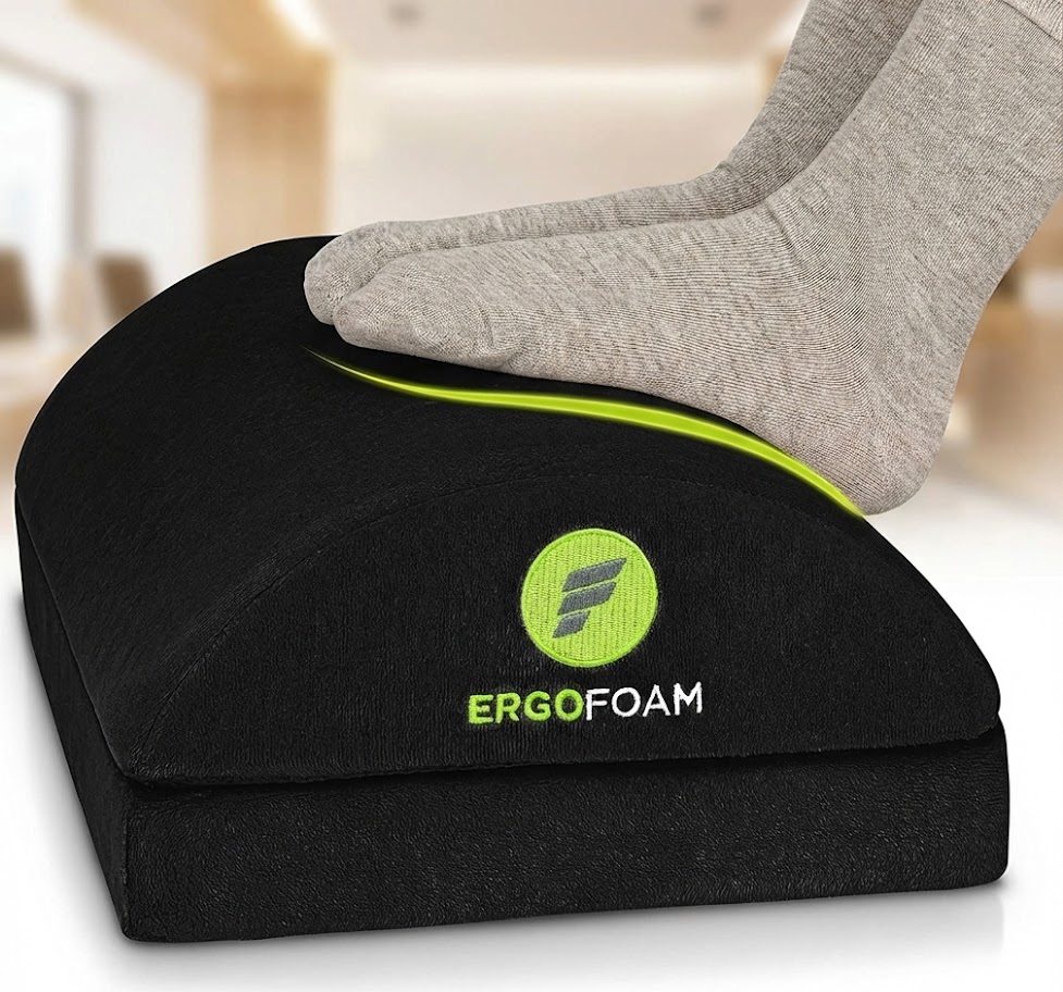 ErgoFoam Adjustable Foot Rest Best Ergonomic Footrests to Improve Posture
