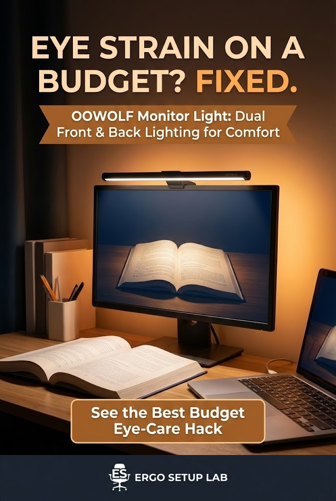 OOWOLF Computer Monitor Light Best Monitor Light Bars to Reduce Eye Strain