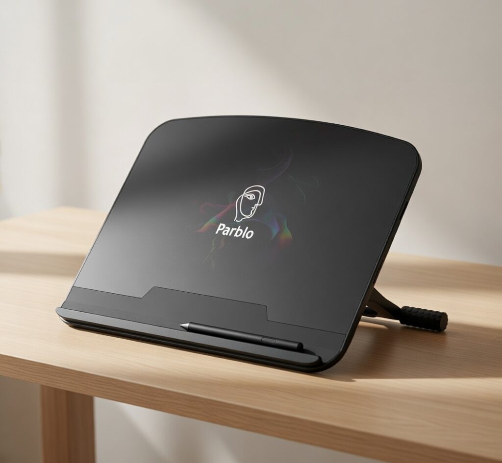 ergonomic drawing tablet setup Parblo PR100