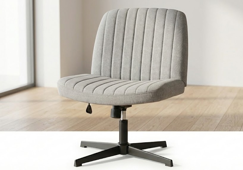 Pukami Armless ergonomic chair no wheels