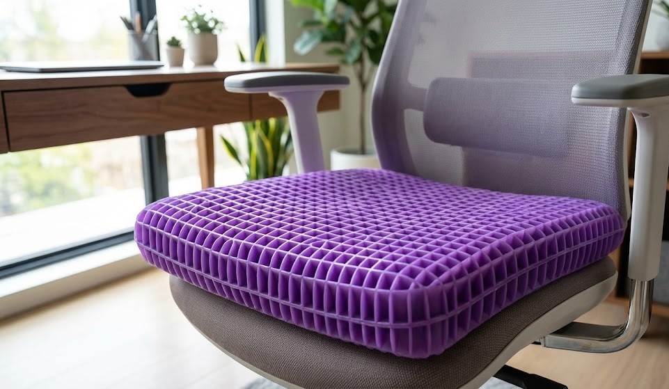 Best Seat Cushions for Office Chair Purple Double Seat Cushion