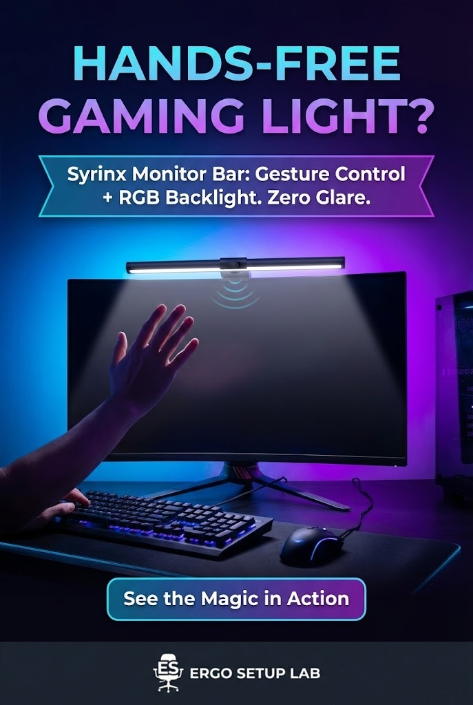 Syrinx Monitor Light Bar Best Monitor Light Bars to Reduce Eye Strain