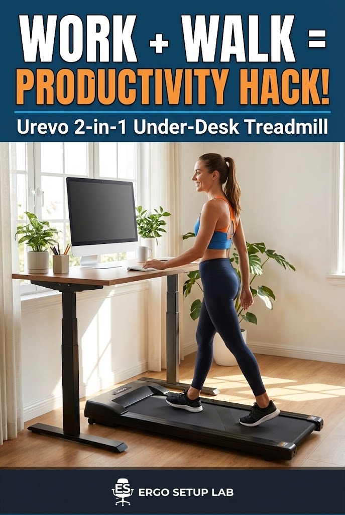 Best Under Desk Treadmills for Home Office Urevo 2-in-1
