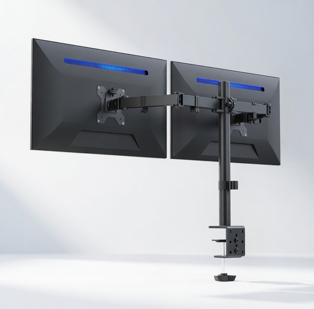 Ergonomic Two Monitor Setup VIVO STAND-V002