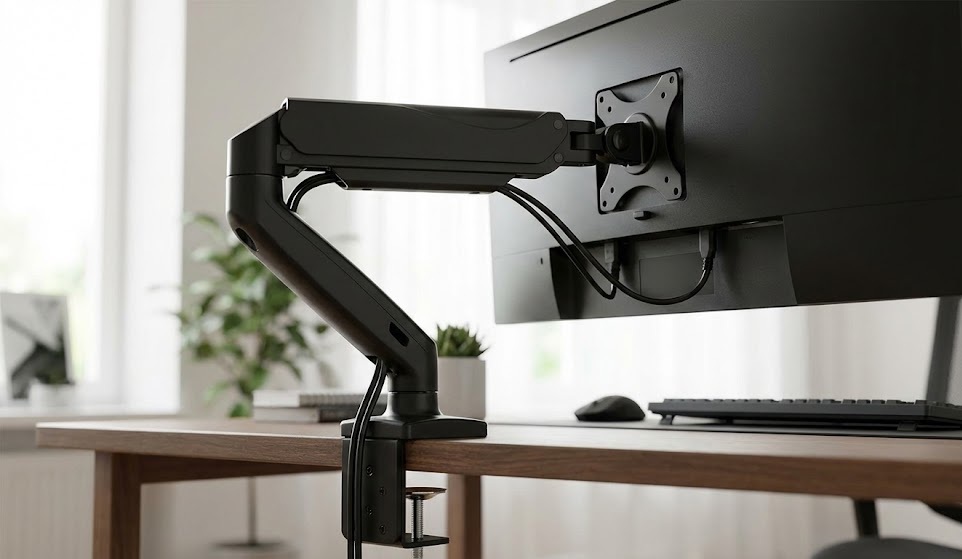 WALI Single Monitor Mount Monitor Arms to Save Desk Space