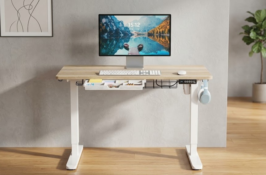 SHW 40-inch compact best standing desk for home office and small spaces