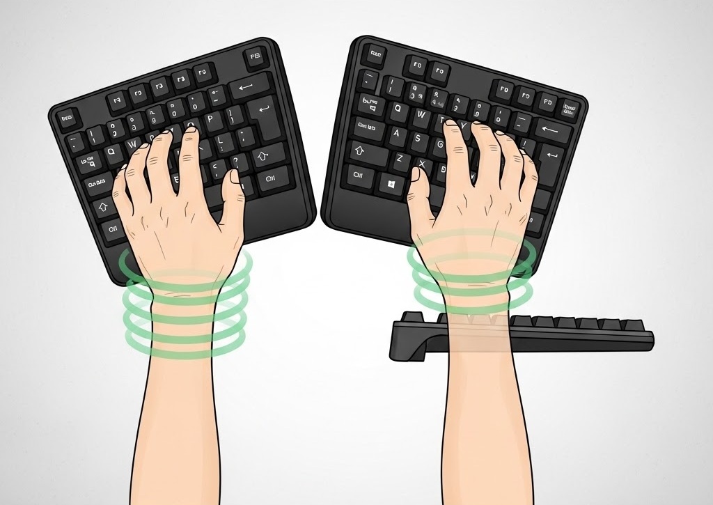 Are Ergonomic Keyboards Better How keyboard design changes wrist angles and muscle load