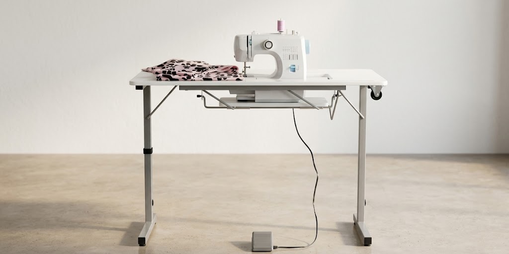 Arrow Rollaway Compact Folding Cabinet Ergonomic Sewing Table