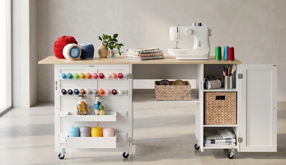 Best Choice Products Multipurpose Station Ergonomic Sewing Table