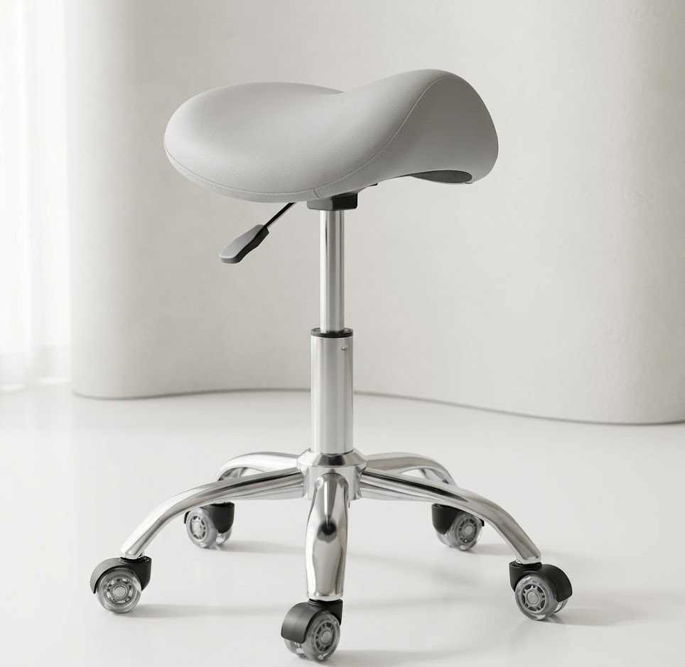 CAISHI Ergonomic Stool for Lash Artists Rolling Chair
