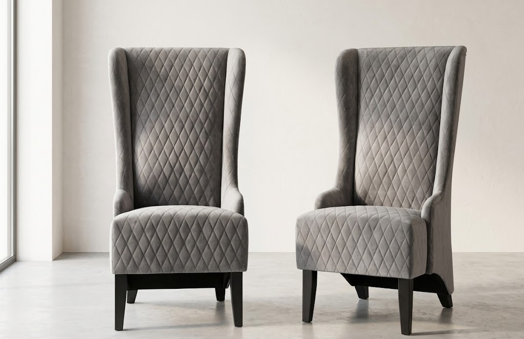 Henf High Back Set of 2 throne chair rental near me replacement