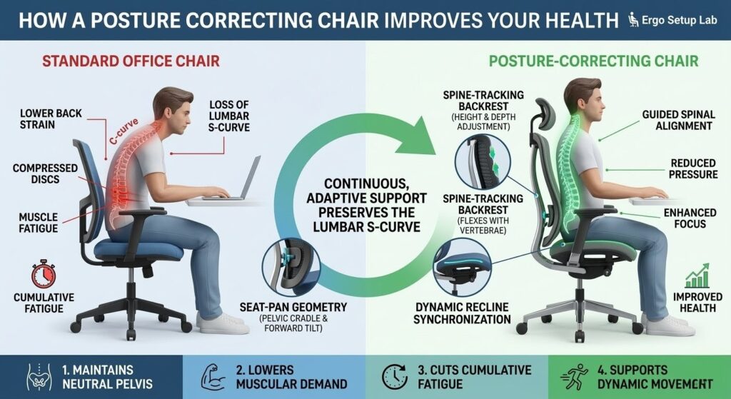 How a Posture Correcting Chair Improves Your Health