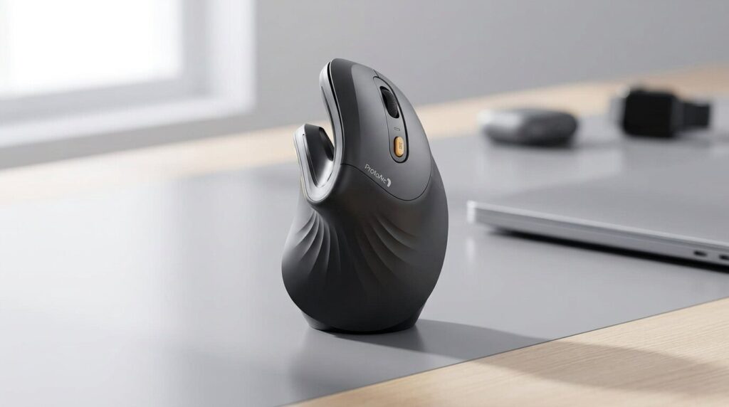 The ProtoArc EM11 ranks as the best vertical mouse for Mac users 2026 looking for an affordable, USB-C rechargeable option.