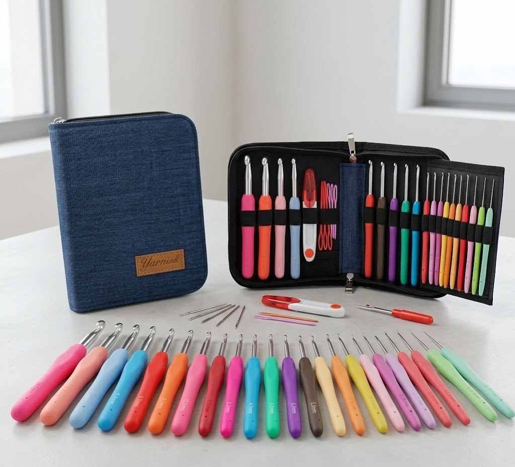 Yarniss 20 Sizes Ergonomic Crochet Hooks Set