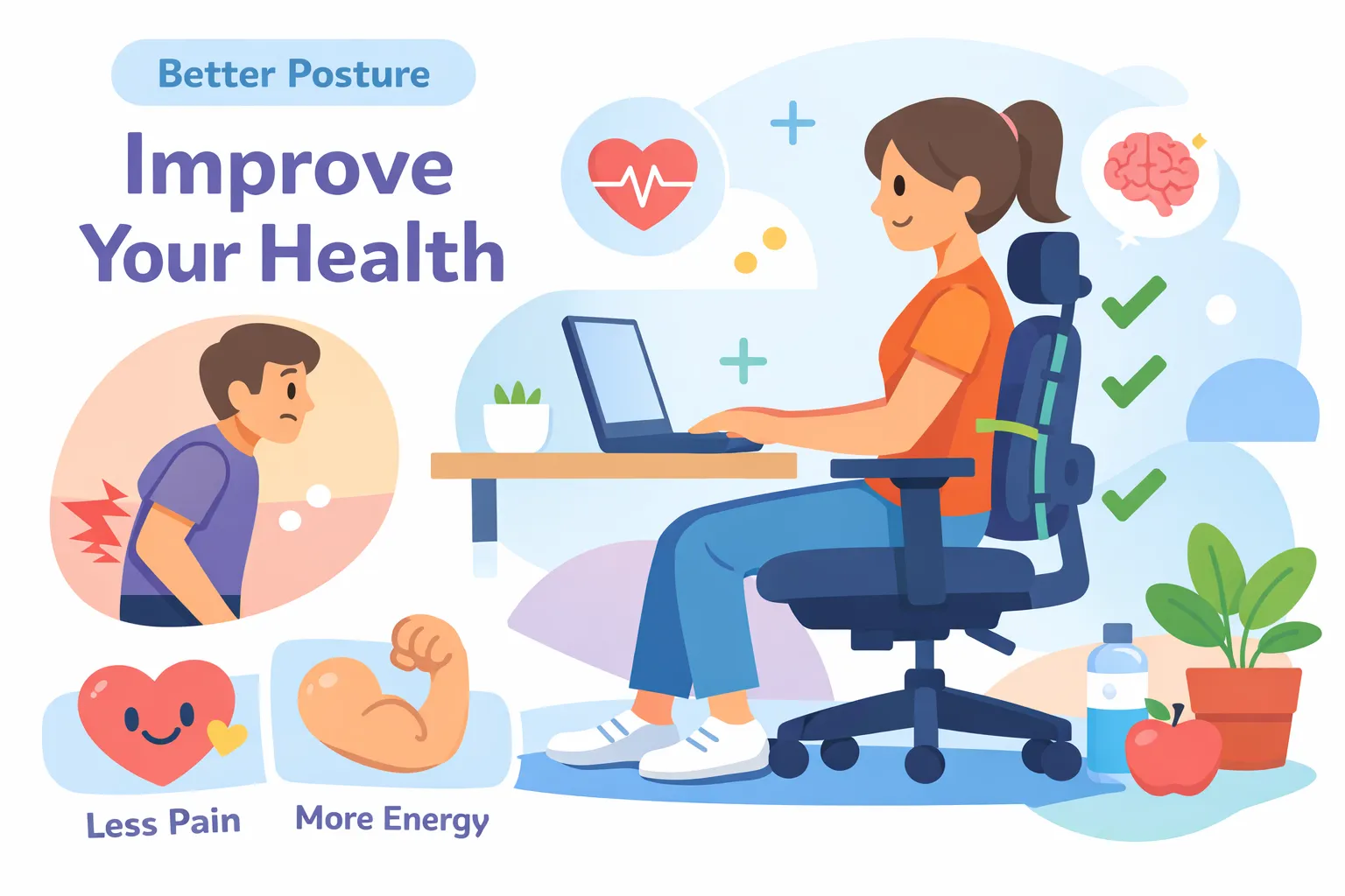 How Posture Correcting Chair Improves Your Health