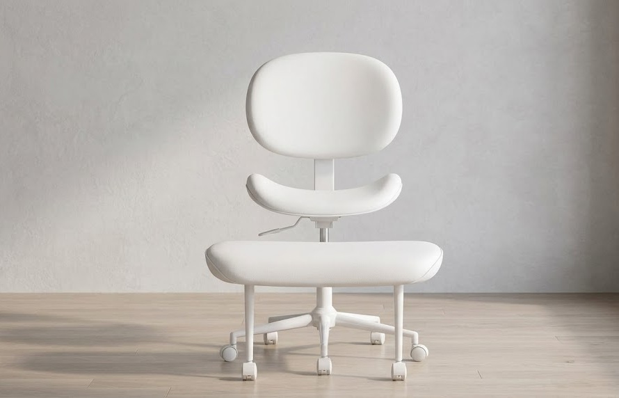 Upgraded Pinmoco ergonomic chair featuring a wider backrest and enhanced lumbar support cushion