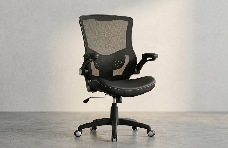 X XISHE hybrid desk chair combining both materials, offering the perfect solution for the mesh vs leather office chair dilemma.